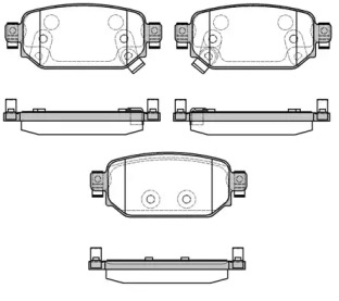 173102 REMSA Колодки гальмівні дискові