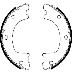 467400 REMSA Колодки гальмівні барабанні