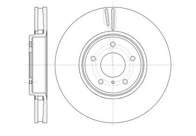 6124410 REMSA Диск тормозной NFINITI FX35,FX45 3.5I,4.5I 24V 03.01- передн. (пр-во REMSA)