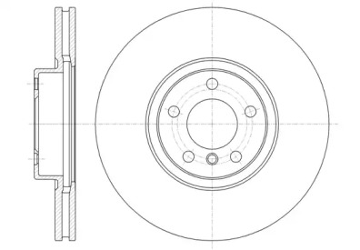 6133510 REMSA Диск тормозной BMW X5, X6 передн., вент. (пр-во REMSA)