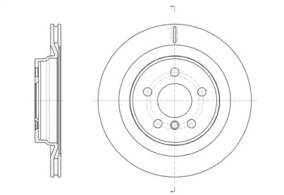 6163210 REMSA REMSA BMW  Диск гальмівний задній 1/F40, X1/F48
