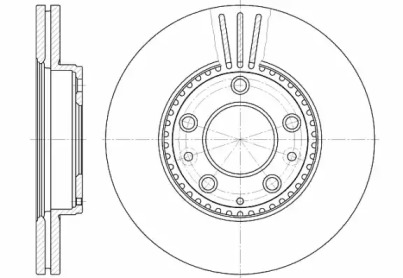 667310 REMSA Диск тормозной MAZDA 6 передн., вент. (пр-во REMSA)