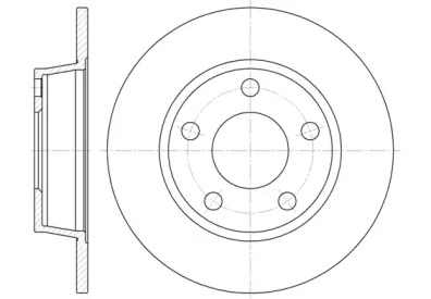 672300 REMSA Диск тормозной AUDI A6 задн. (пр-во REMSA)