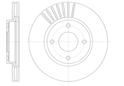 6141010 REMSA REMSA диск гальмівний передн.Nissan Tiida