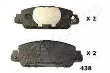 PA438AF JAPANPARTS JAPANPARTS гальмівні колодки передн.дискові HONDA HR-V (RU) 1.5 1.6I-DTEC 2015-, HONDA ACCORD IX