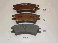 PA583AF JAPANPARTS JAPANPARTS HYUNDAI гальмівні колодки Atos 98-