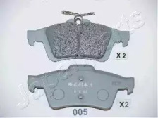 PP005AF JAPANPARTS JAPANPARTS FORD гальмівні колодки диск.задн. (з електронним стоян.гальмом) Focus II,Mazda 3,Vectra C,Citroen C5 III 08-,Peugeot,Renault