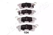 PP104AF JAPANPARTS JAPANPARTS INFINITI Колодки торм. пер. QX56 5,6 10-