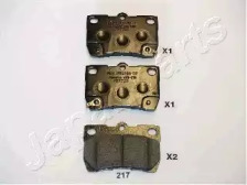 PP217AF JAPANPARTS JAPANPARTS TOYOTA гальмівні колодки задн.Lexus GS/IS 05-