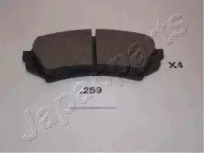 PP259AF JAPANPARTS JAPANPARTS TOYOTA Тормозные колодки задн.Land Cruiser 98-