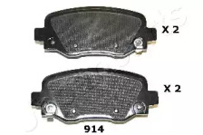 PP914AF JAPANPARTS JAPANPARTS гальмівні колодки задн. JEEP CHEROKEE 14-