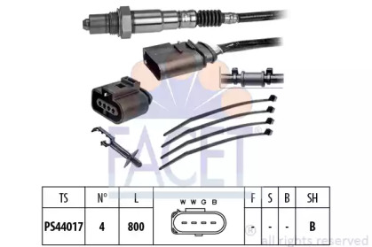 108253 FACET Лямбда-зонд Audi Skoda Fabia/Octavia/ VW Bora/Golf 1.0-3.2 96-08