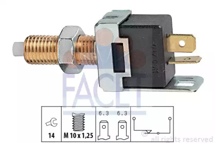 71017 FACET Вмикач сигналу стоп