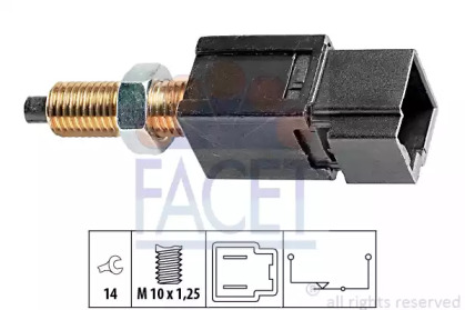 71052 FACET Вмикач сигналу стоп