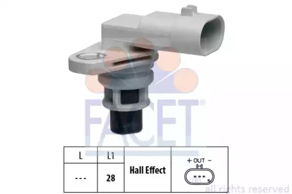 90626 FACET Датчик положения распредвала Fiat Doblo/Ducato / Opel Combo 1.6-2.0 D/CDTI 10->