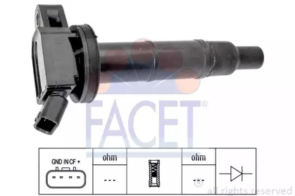 96366 FACET Катушка зажигания Camry/Rav 4 2.0-2.4 00-13