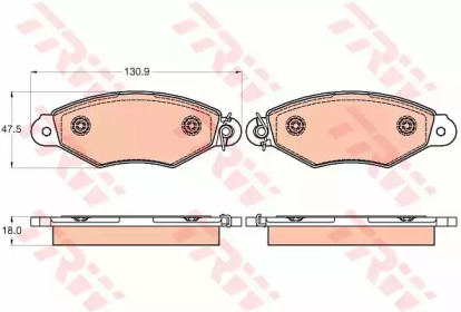 GDB2024 TRW Гальмівні колодки