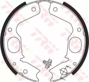 GS8695 TRW Гальмівні колодки барабанні MITSUBISHI Challenger/L400/Montero/Montero Sport/Pajero/Pajero Sport/Sh