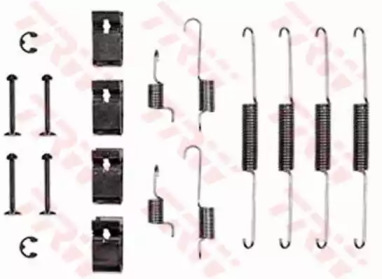 SFK123 TRW Комплект монтажный тормозных колодок