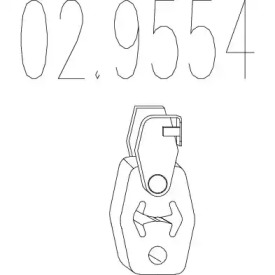 029554 MTS Гумовий елемент кріплення