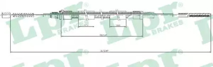 C0931B LPR Трос ручного гальма