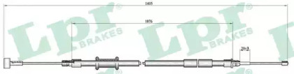 C1008B LPR Трос ручного гальма