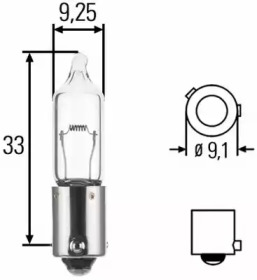 8GH008417012 HELLA HELLA H21W 24V 21W Автолампа