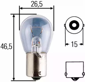 8GA002072241 HELLA HELLA R 24/18W 24V BA 15 s  18W Автолампа