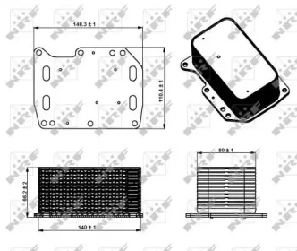 31334 NRF Радиатор масляный