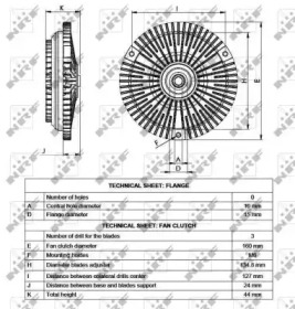 49538 NRF Муфта вентилятора