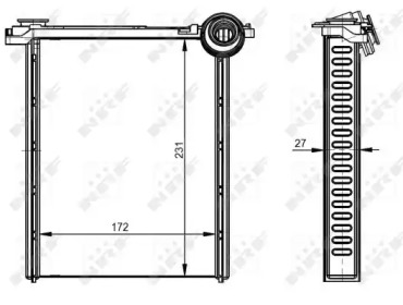 54314 NRF Радіатор пічки