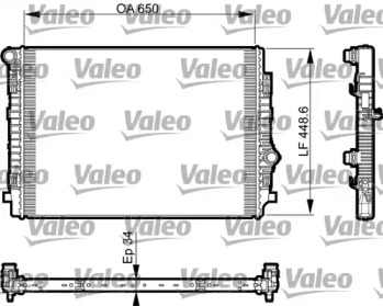 735549 VALEO Радіатор охолоджування