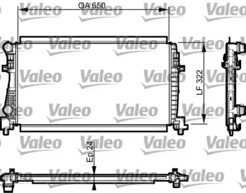 735557 VALEO Радіатор