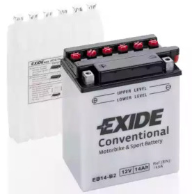 EB14B2 EXIDE Аккумулятор   14Ah-12v Exide (EB14-B2) (134х89х166) L, EN145