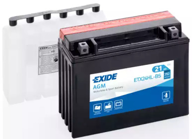 ETX24HLBS EXIDE Аккумулятор   21Ah-12v Exide AGM (ETX24HL-BS) (205х87х162) R, EN350