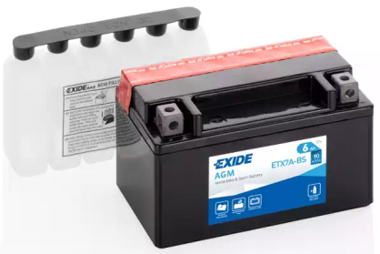 ETX7ABS EXIDE Аккумулятор    6Ah-12v Exide AGM (ETX7A-BS) (150х87х93) L, EN90