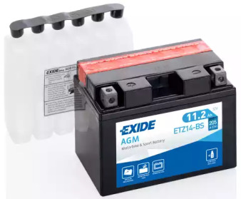 ETZ14BS EXIDE Аккумулятор   11,2Ah-12v Exide AGM (ETZ14-BS) (150х87х110) L, EN205