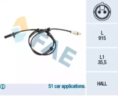 78178 FAE Датчик швидкості обертання колеса