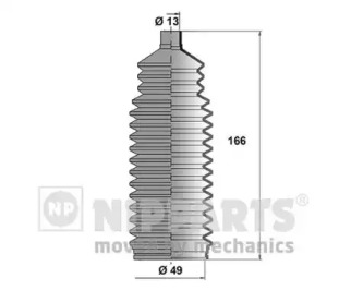 J2840900 NIPPARTS Пильовик рульового механізму