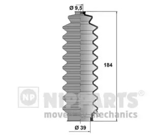 J2844001 NIPPARTS Пыльник рулевой рейки