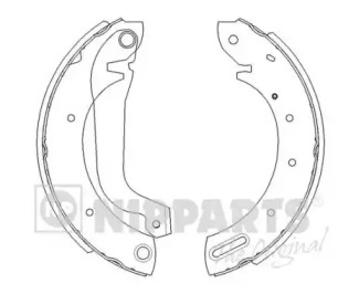 J3501044 NIPPARTS Гальмiвнi колодки к-кт.