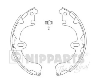 J3502034 NIPPARTS Гальмiвнi колодки к-кт.