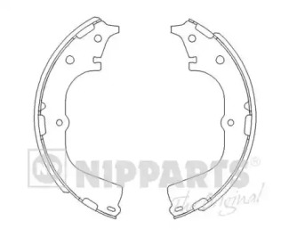 J3502046 NIPPARTS Гальмiвнi колодки к-кт.