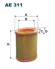 AE311 FILTRON Фильтр воздушный двигателя