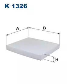 K1326 FILTRON FILTRON FORD Фильтр салона Ranger 2.2TDCi 11- (215*234*30)