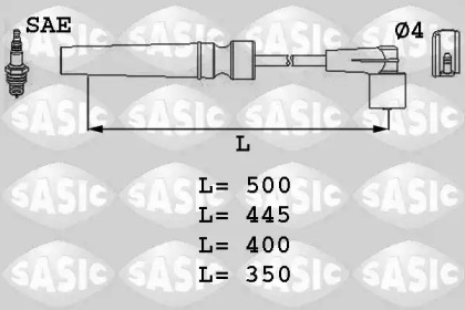 9286003 SASIC Дріт запалювання CHEVROLET, DAEWOO 1.6 (компл.) (вир-во SASIC)