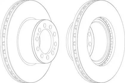 BCR323A BERAL Тормозной диск