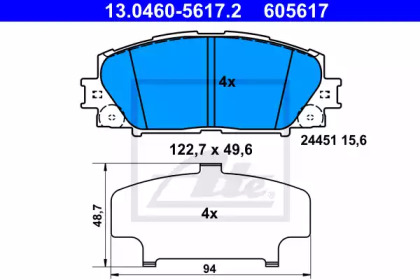 13046056172 ATE ATE 605617 / 13.0460-5617.2