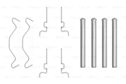 1987474313 BOSCH BOSCH  К-т установочный задних торм. колодок TOYOTA Corolla -07, Yaris -05