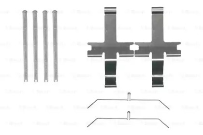 1987474485 BOSCH BOSCH  TOYOTA К-т установчий передн. гальм. колодок HILUX VII 2.5 D-4D 4WD 07-15, LAND CRUISER 80 4.2 TD 90-97, LAND CRUISER 90 3.4 i 24V 96-02